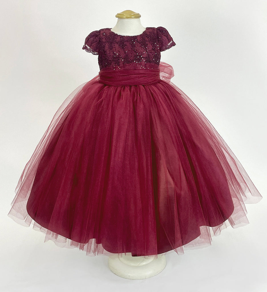 Vestido de tafeta y tul