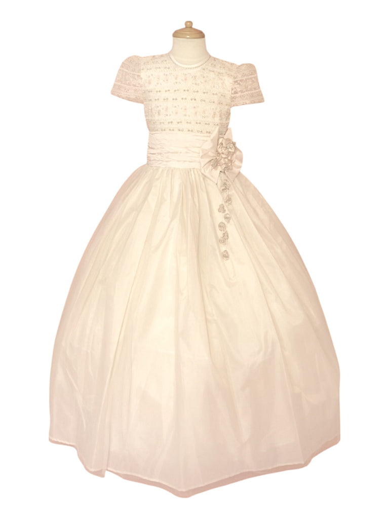 Vestido primera comunión peto gaveado