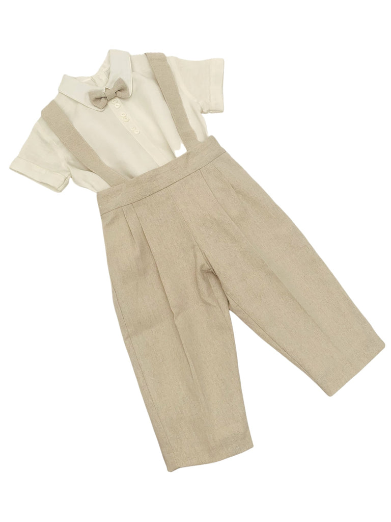 Conjunto de lino camisa manga corta