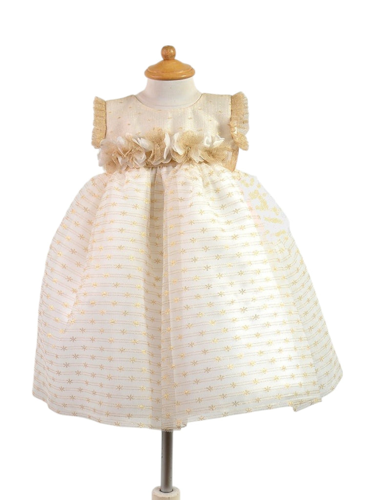 Bata tul metálico peto y falda