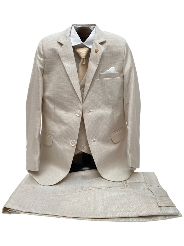 Traje poliéster tela grabada