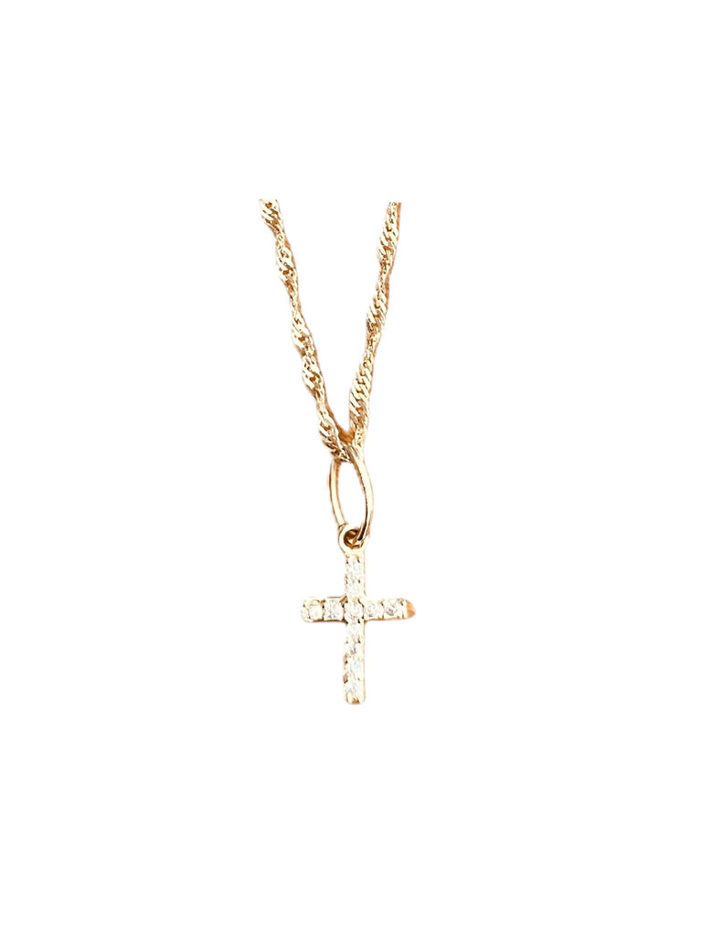 Collar cruz zirconia