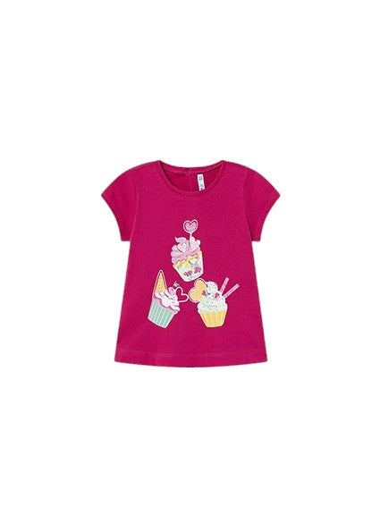 Camiseta estampada cup cake