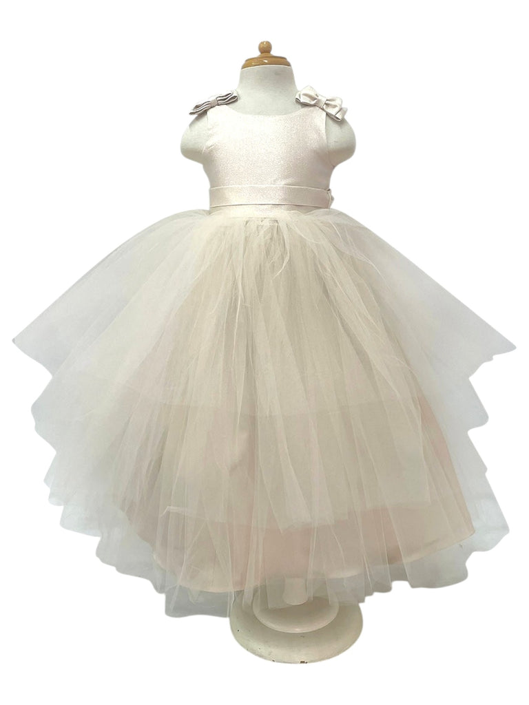Vestido santin peto brocado 3 faldas