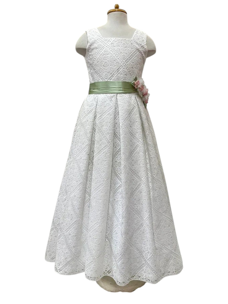 Vestido comunión guipiur completo