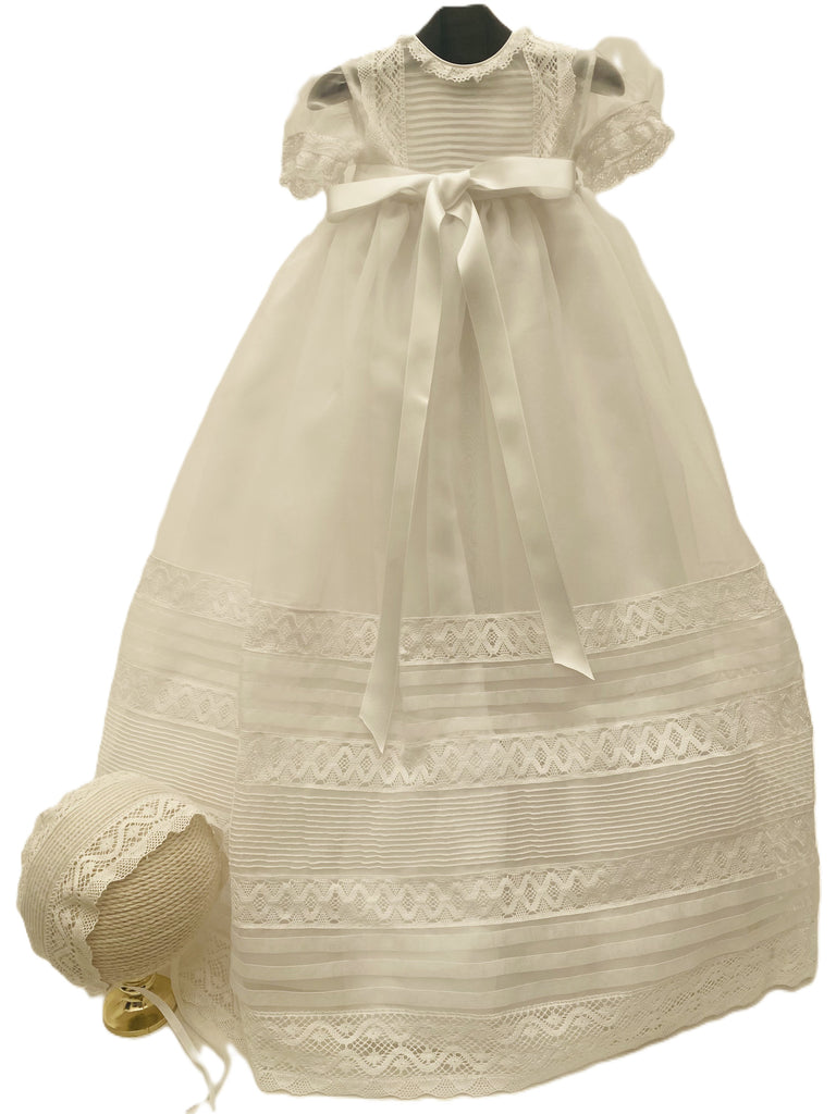 Ropón largo de organza