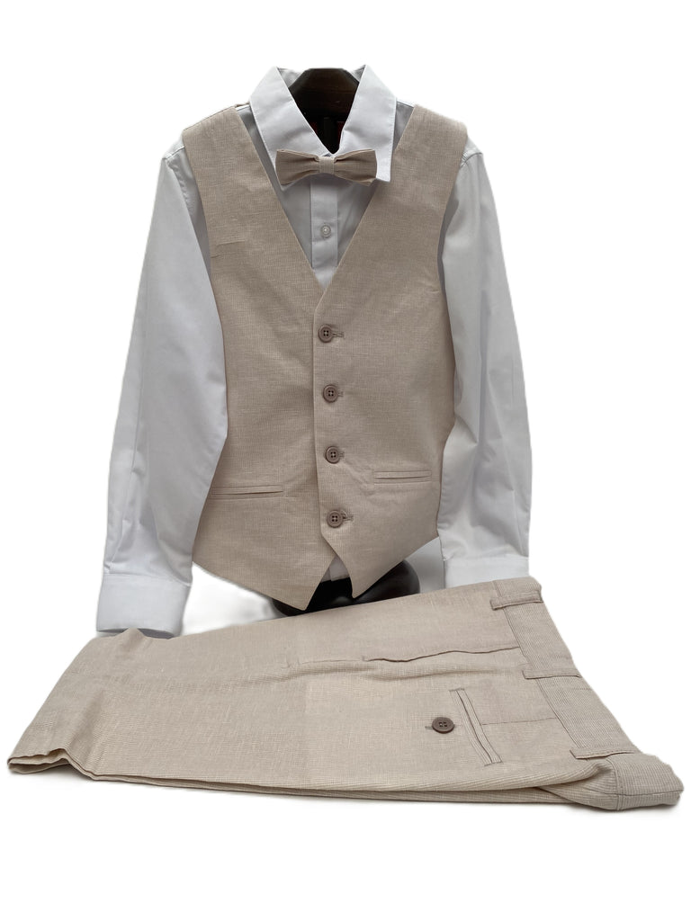 Coordinado chaleco y pantalón rayas
