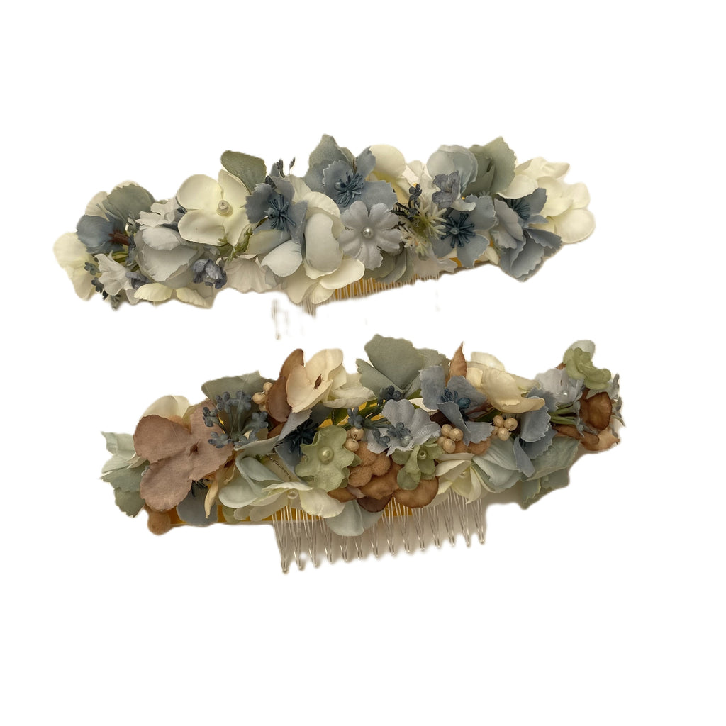 Peineta luna flores naturaleza