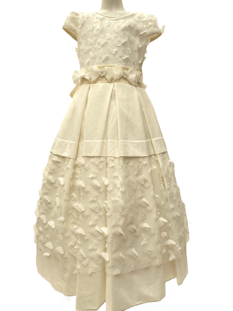 Vestido comunión tablas mariposas
