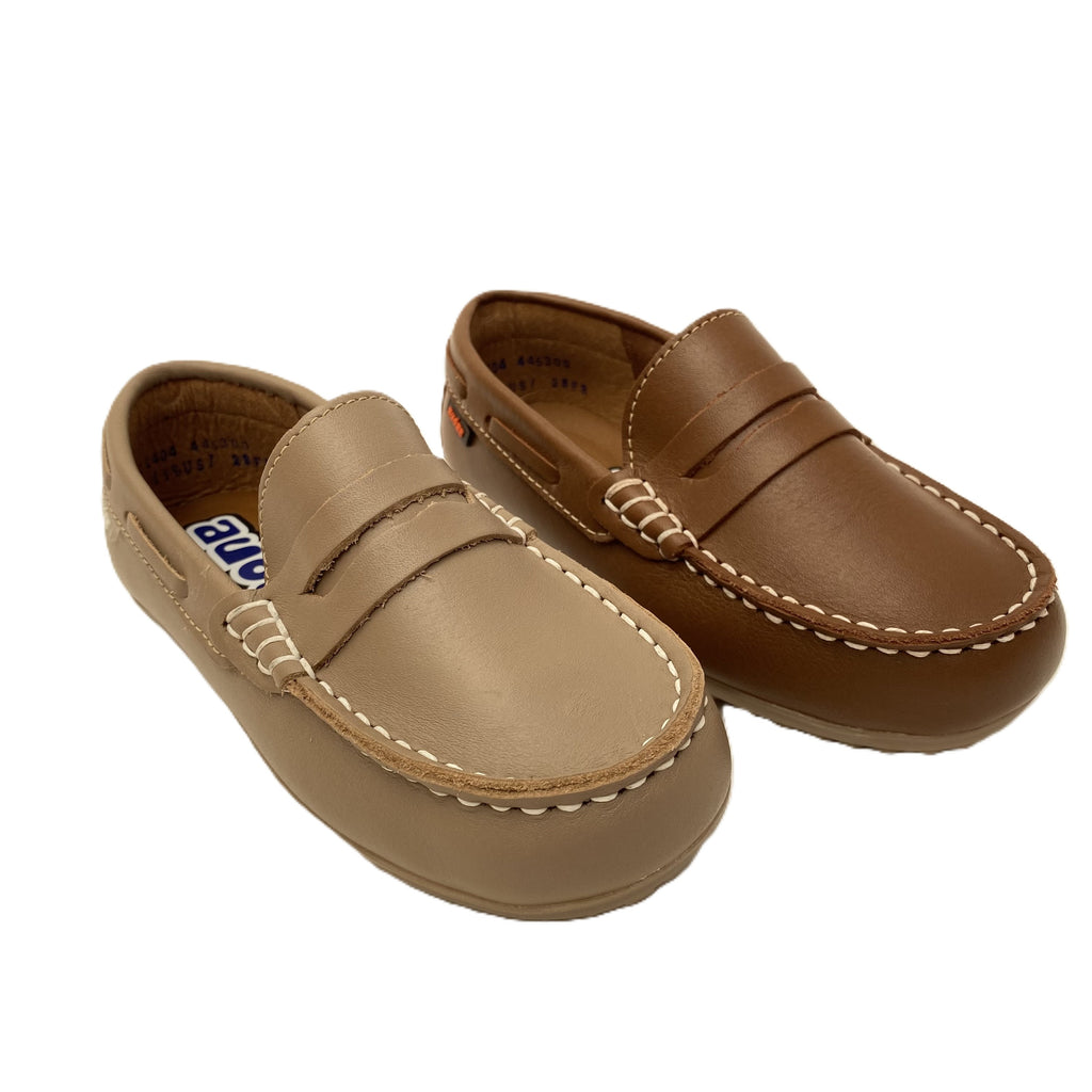 Mocasín antifaz de piel