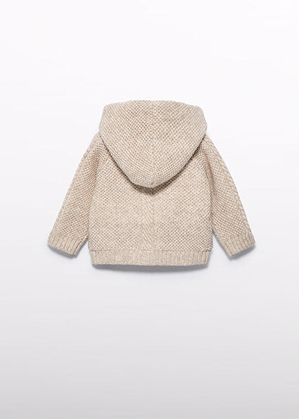 Cardigan tricot forrado