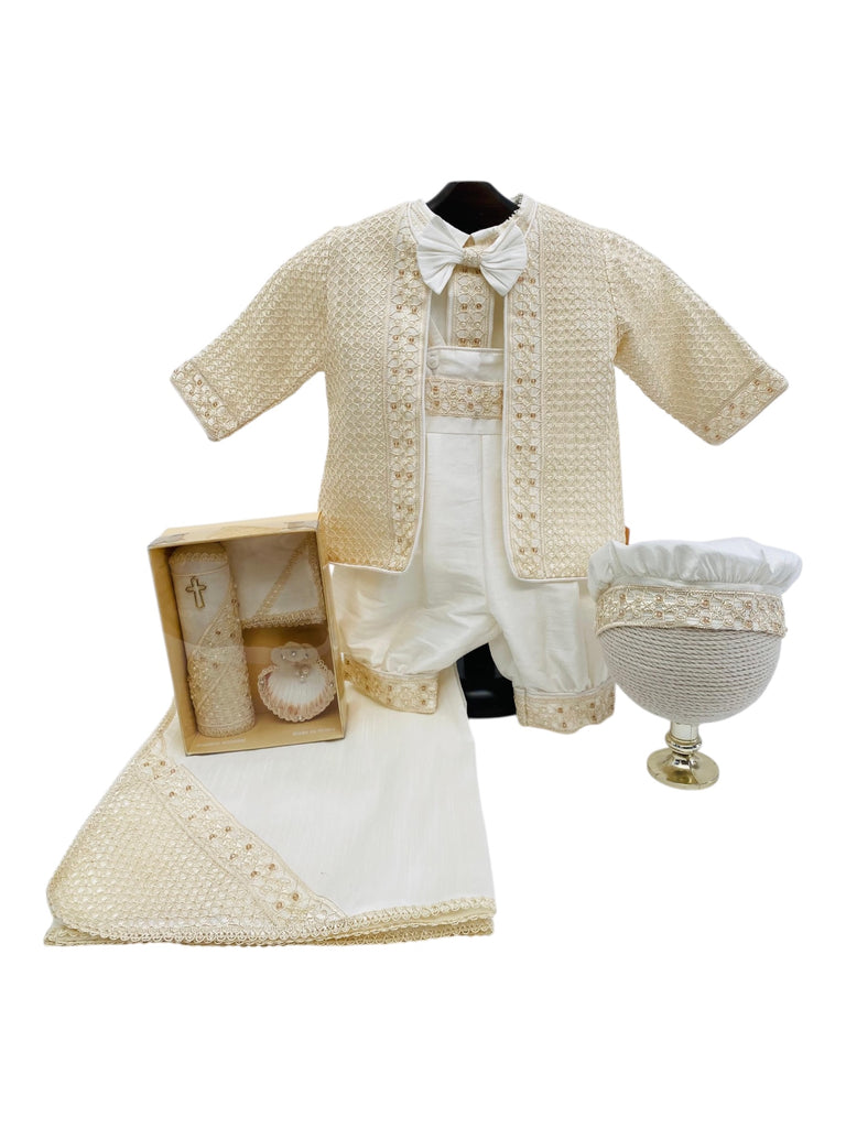 Ropón tipo príncipe chaqueta gabeada