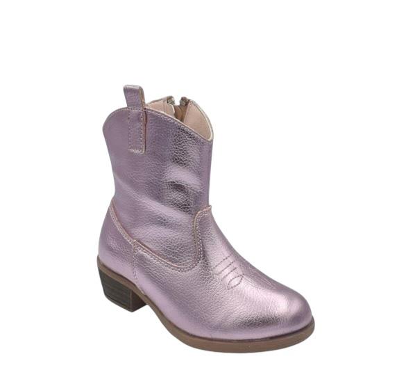 Bota vaquera metálica