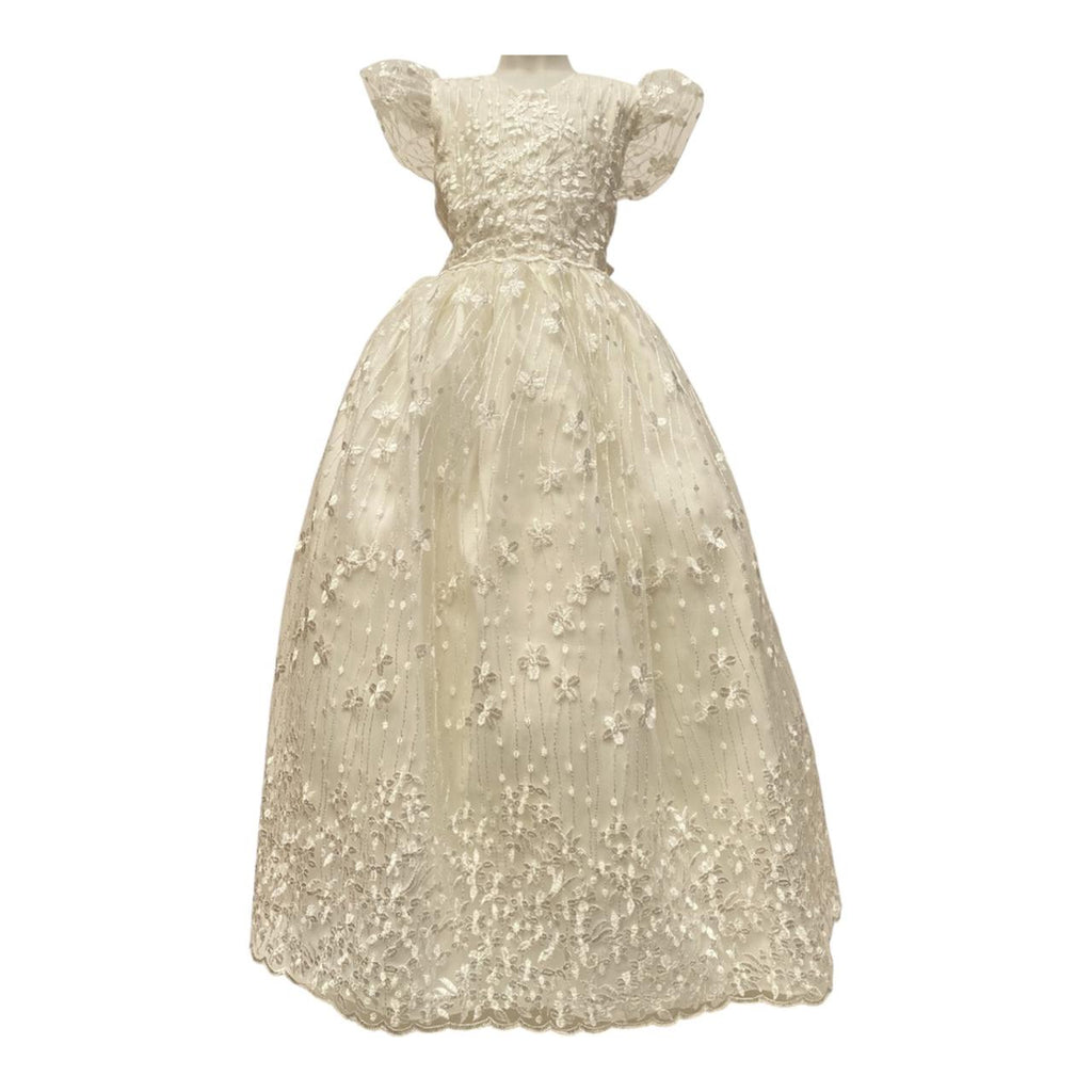 Vestido comunión bordado terminación olán
