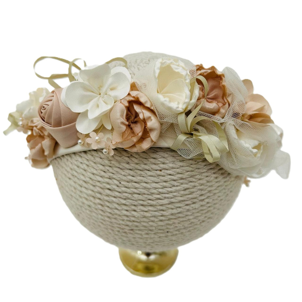 Tiara doble flores flores