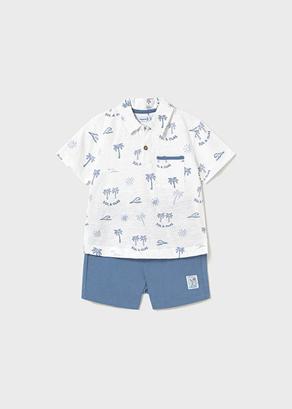 Conjunto punto polo estampado