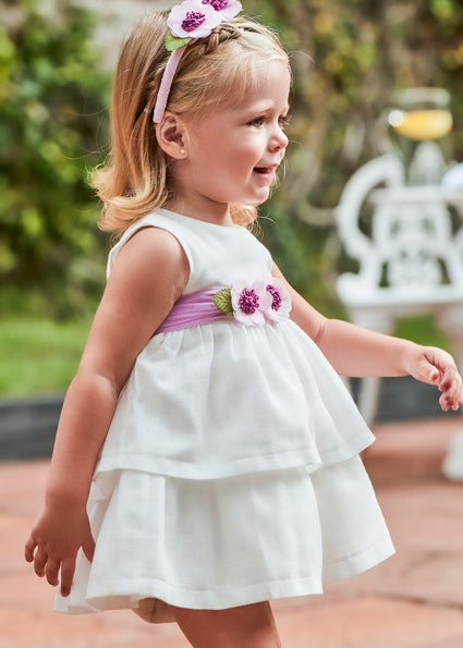 Vestido fajín flores