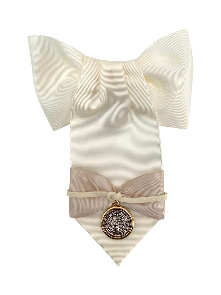 Moño de brazo con medalla San Benito