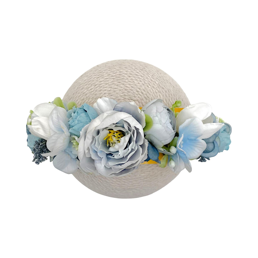 Corona de flores y trenza