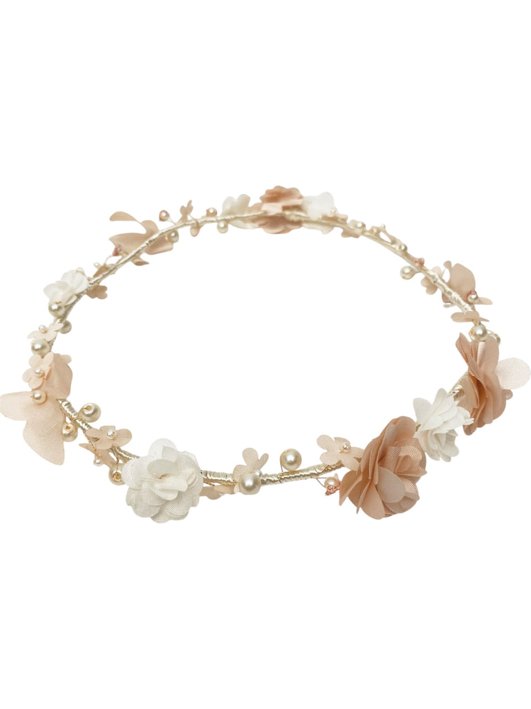 Corona comunión florecitas