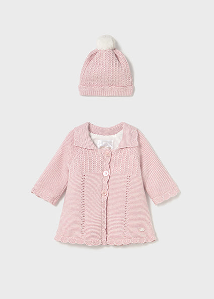 Abrigo y gorro tricot