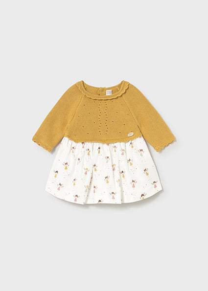 Vestido tricot y polaina