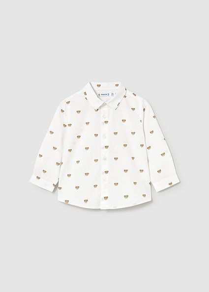 Camisa manga larga estampada