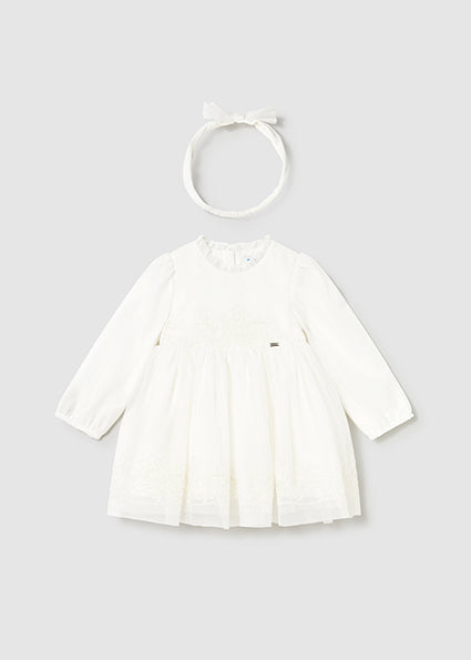 Vestido ceremonia tul bordado