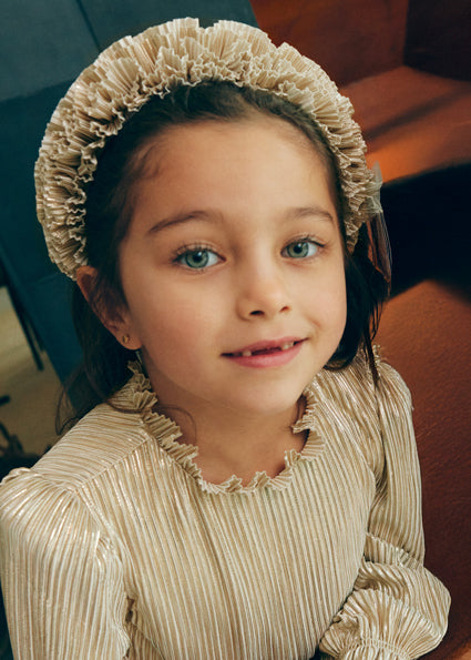 Diadema punto plisado