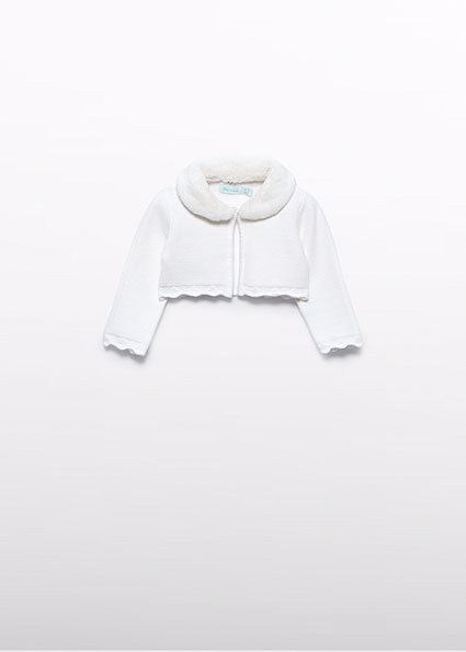 Rebeca tricot cuello pelo