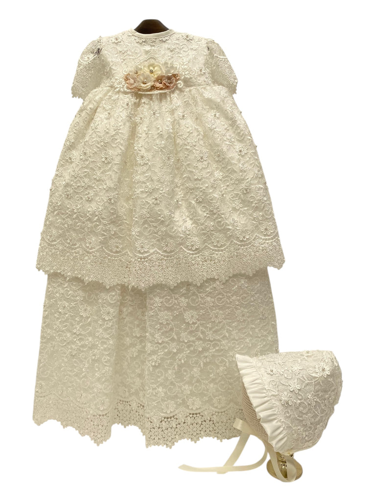 Ropón desmontable bordado perlitas