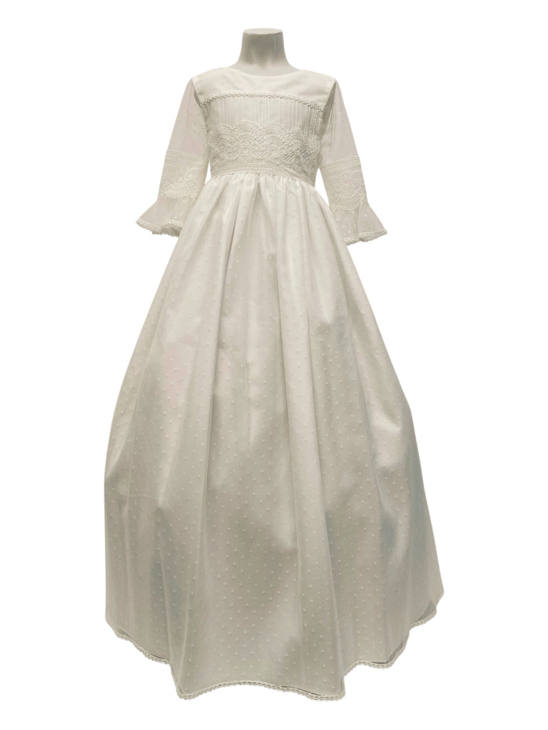 Vestido español guipiure en falda filo