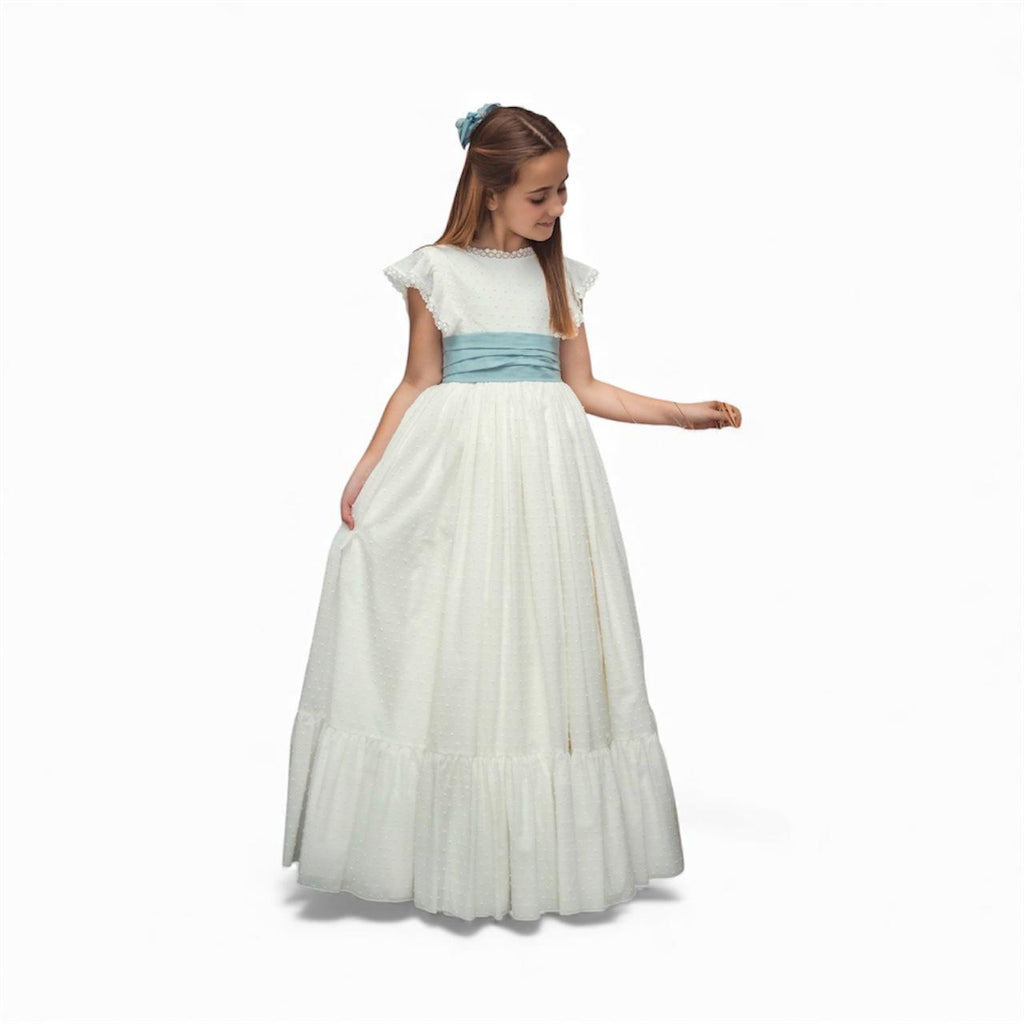 Vestido comunión plumeti puntos