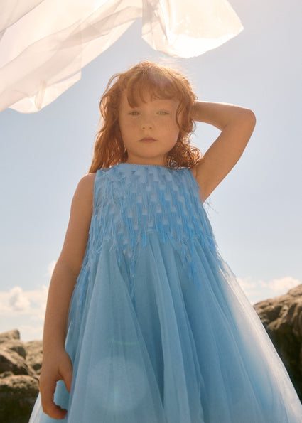Vestido flecos fantasía