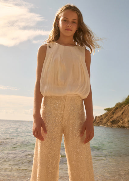 Conjunto pantalón largo lentejuelas