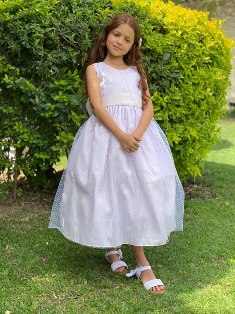 Vestido tul puntos