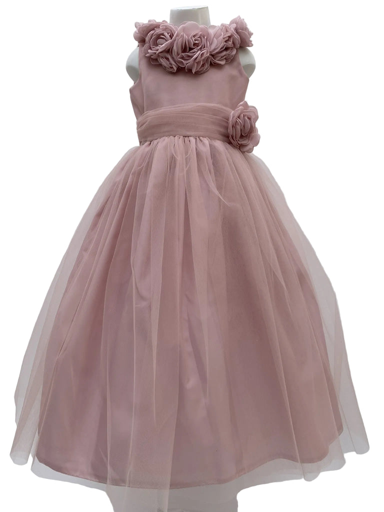 Vestido tul Italy peto flores
