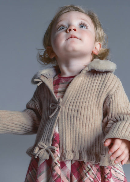 Rebeca tricot cuello pelo