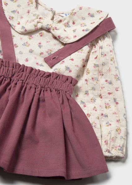 Conjunto falda con tirantes