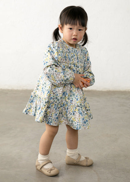 Vestido terciopelo estampado