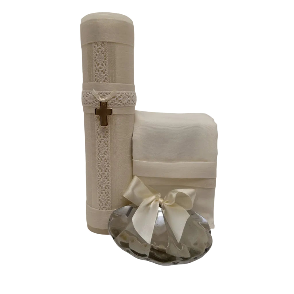 Juego de Bautizo concha pewter