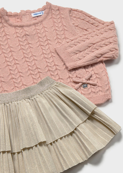 Conjunto falda con jersey