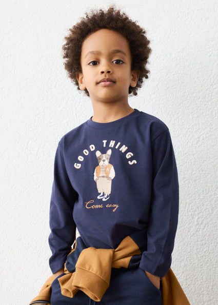 Camiseta manga larga print perro