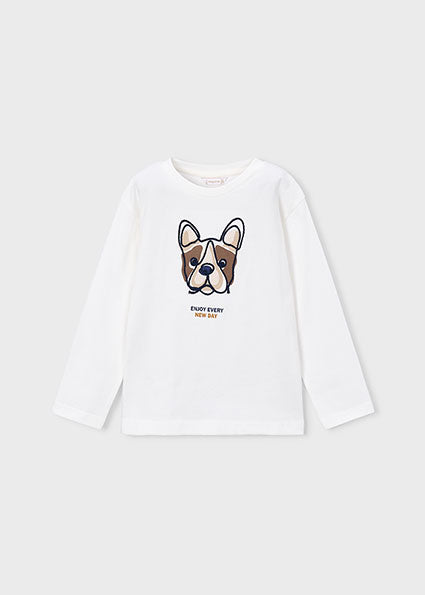 Camiseta manga larga bordado