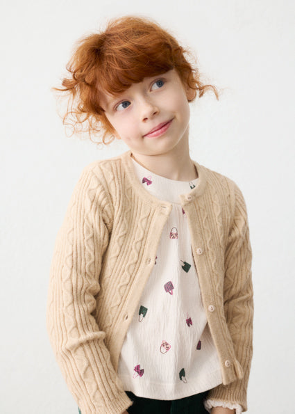 Rebeca tricot cuello pelo