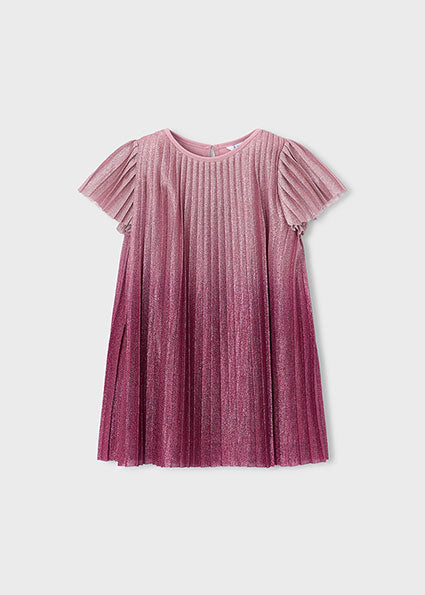 Vestido plisado degrade