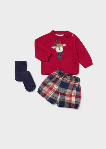 Conjunto pantalón corto leotardos