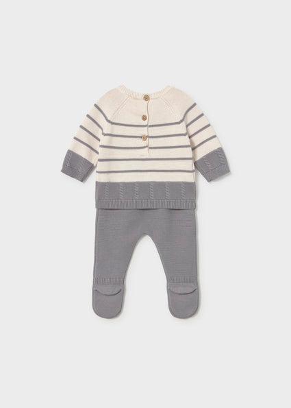 Conjunto polaina tricot