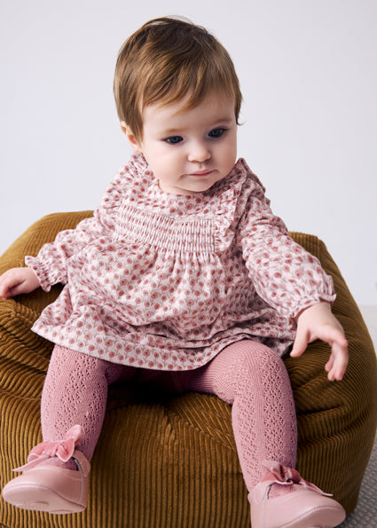 Vestido terciopelo estampado