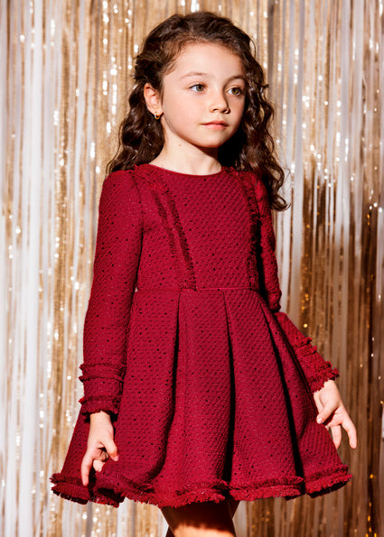 Vestido tweed lentejuelas